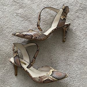 Louise et Cie Kota Ankle Strap Pump Snake